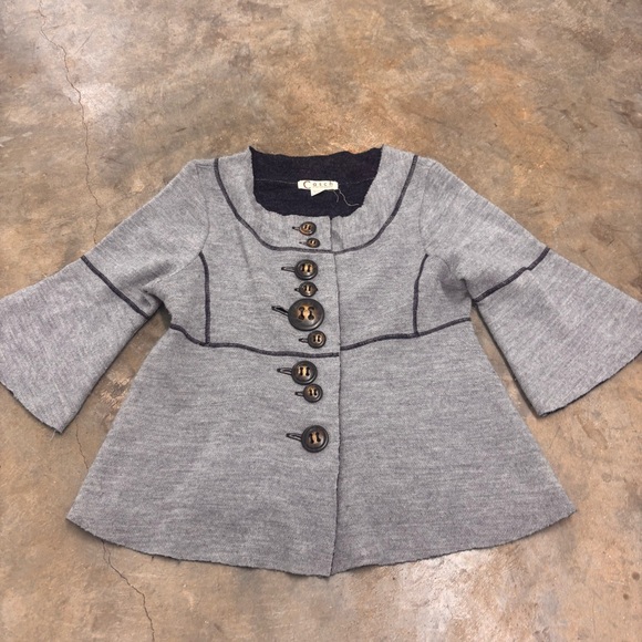 Anthropologie Jackets & Blazers - Casch by Gro Abrahamsson 100% Boiled Wool Bell Sleeve Cardigan Jacket EU 40 US M